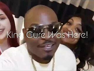 Breezy plays with her pussy then takes big black cock POV