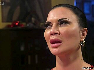 Dude fucks huge tits milf boss in bdsm session