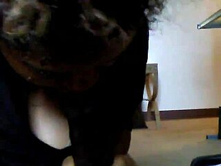 Cute girlfriend blows black cock