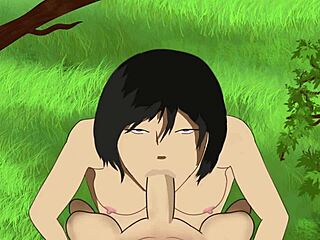 Hey, Mikasa Gives Blowjob In Sunny Weather And Takes Cumshots On Face