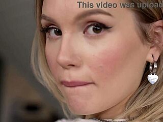 Blonde Milka Takes Hard Anal with Perfect Gape and Mouth Cum