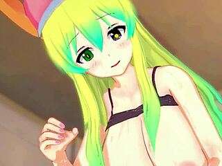 i'm watching miss kobayashi's lucoa give a nice blowjob, it's so hot and i can't stop jerking off - anime hentai