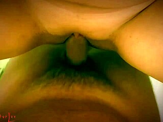 Bathroom quickie on the washing machine, creampie included