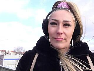 Hey, picked up this blonde Berlin barkeeper for an anal model gig