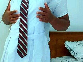 hot teen couple homemade sex with blowjob and tight pussy