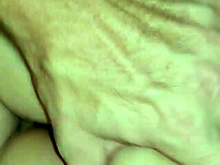 Slut bent over in bedroom for doggystyle creampie