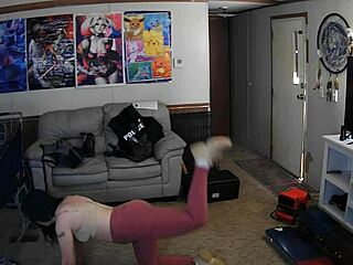 a beginner's workout routine in leggings