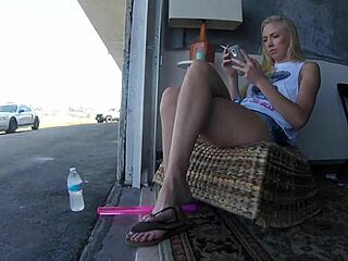 Blonde Fucks Biker For Creampie Ride