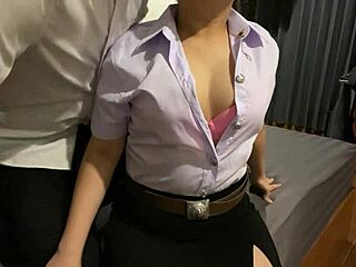 Thai chubby couple gets steamy with an intense amateur session