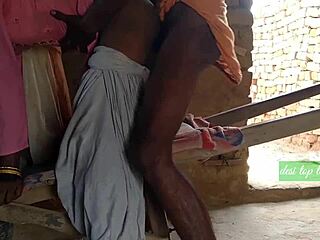 Indian Bhabhi Quenches Thirst with Devar's Outdoor Action