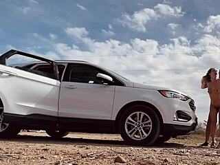 Butt Naked Risky Sex on Roadside