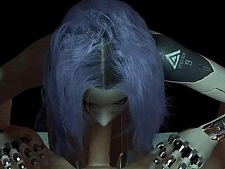 Robot Meisje POV Handjob In Cyberpunk Porn Parodie