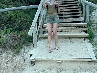 Melina Khalifa bends over for doggystyle in the woods with strangers!