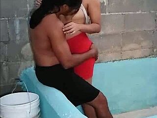 My neighbor is delicious, a brunette who loves cock