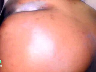 Man uses black dildo to probe tight ass in toy session