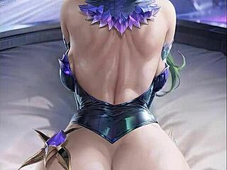 kaisa rides dick in uncensored hentai compilation