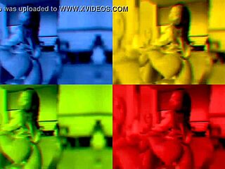 Ebony babe with big shaved ass and tits twerks hard while fingering her wet pussy