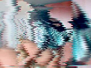 Ebony babe with big shaved ass and tits twerks hard while fingering her wet pussy