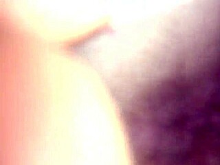 In this interracial encounter, she bends over for deep doggystyle pounding.