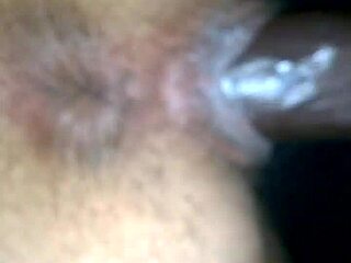 In this interracial encounter, she bends over for deep doggystyle pounding.