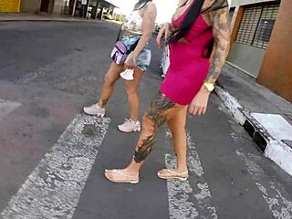 voyeur finds elisa sanches, dinni gata, gaucho pussy hunter, and joy cardozo in porto alegre center