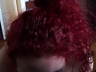 cheating on her man with deepthroat blowjob on monster cock?