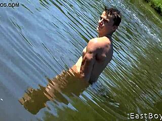 Caravan Boys Ronnie in Outdoor Casting Handjob