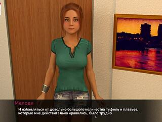 Blond MILF gameplay med creampie i fitten