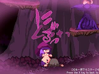 Monsters grope girls in hentai game