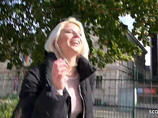 german scout sweet girl amy douxxx at model casting