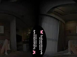 Solo Blonde Mika Masturbates in VR!