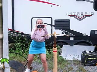 Boys next door punish nosey cougar with rough fucking