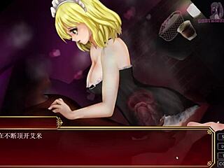 In black smith episode 9, characters in lingerie climax together on the sofa.