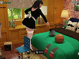 Anime Girl Stretches Tight In Hentai Game