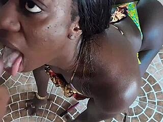 African Amateurs in Wild Anal Threesome Action