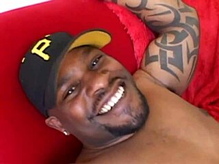 Blonde Slut Intrigued by Two Huge Black Cocks