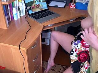 so this guy is fucking this russian beauty, bent over in a dress