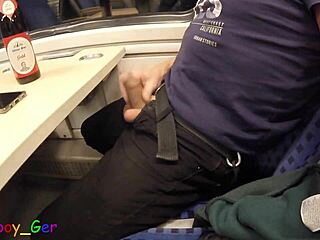 I tried my third cumshot on the moving train but got interrupted