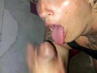 Blonde Friend Receives Deepthroat Blowjob And Cumshot On Face In Homemade Video