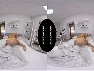 Big Black Dildo Stretches Tight Czech Milf Pussy in Intense VR Action.