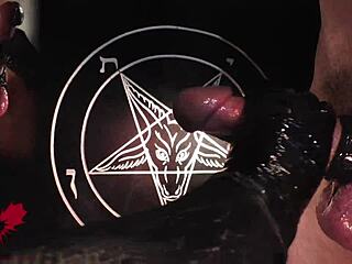 i give handjob in latex gloves as tribute to baphomet