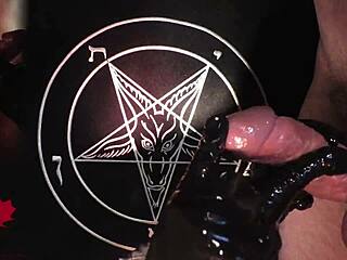 i give handjob in latex gloves as tribute to baphomet