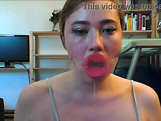 Blonde Pornstar's Extreme Adventure with Deep Throating Dildo and Gagging