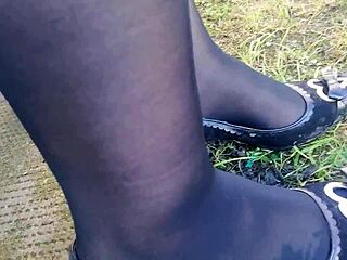 Rainy days make my high heels dirty, do you want to lick them?