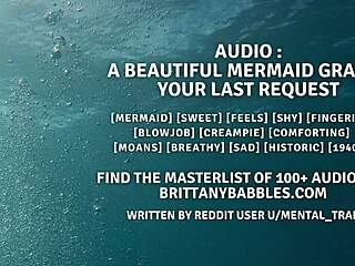 i hear this beautiful mermaid grantin my last request with moanin and fingerin