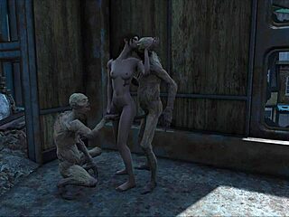 Fo4 Ghoul Story Unfolds in Wild 3D Hentai Group Action