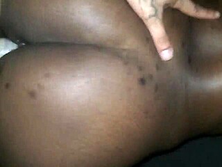 Big ass black chick fucks asian in casual encounter.