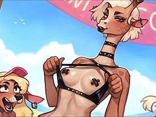 this slutty bikini contest is really lewd with futanari competitors