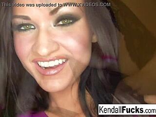 kendall's sexy tease shows her nude tits and ass in solo session