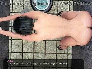 Milfy City kohtaus 20, haluutko meidän kanssaan kovaan vessapanoon 3D-pelissä?